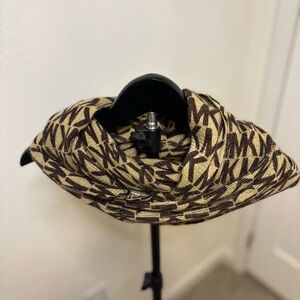 Michael Kors Brown and Tan Logo Scarf